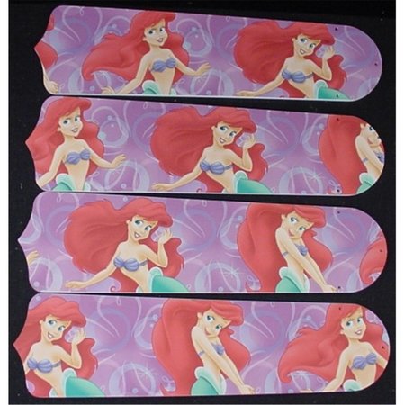 LIGHTITUP Disney Little Mermaid Ariel 42 in. Ceiling Fan Blades Only LI2543710